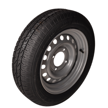Kargotrail Compleet wiel 145/70R13 band + velg - steekmaat 4x115 - draagvermogen 425kg 85 mm naafdiameter