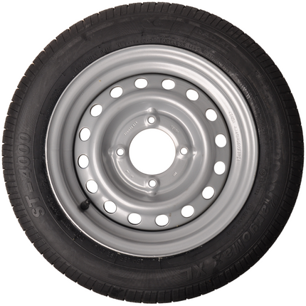 Kargotrail Compleet wiel 145/70R13 band + velg - steekmaat 4x115 - draagvermogen 425kg 85 mm naafdiameter