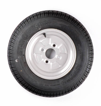 Kargotrail Compleet  wiel - 145/80R10(145R10) band + velg - steek: 4x100 - draagvermogen 375 kg - 4PR - naafdiameter 60 mm