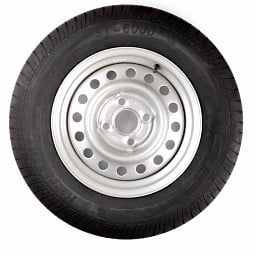 Kargotrail Compleet wiel 145R13 band + velg - steek 4x130 - draagvermogen 437 kg - naafdiameter