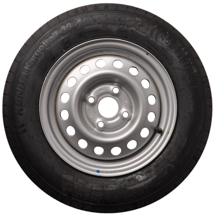 Kargotrail Compleet wiel 155R13 band + velg opel steek 4x100 - draagvermogen 500 kg - 57 mm naafdiameter