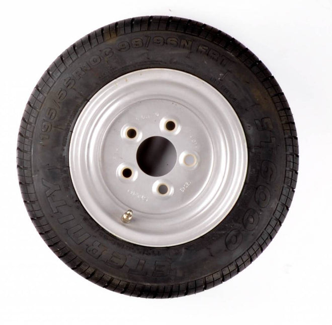 Kargotrail Compleet wiel - 195/55R10C band + velg - ET+25-  mercedes steek: 5x112 - draagvermogen 750 kg - 10 PR - naafdiameter 67 mm