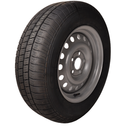 Kargotrail Compleet wiel 195/70 R15 band + velg - steekmaat 5x112 - 900kg draagvermogen - naafdiameter 67 mm