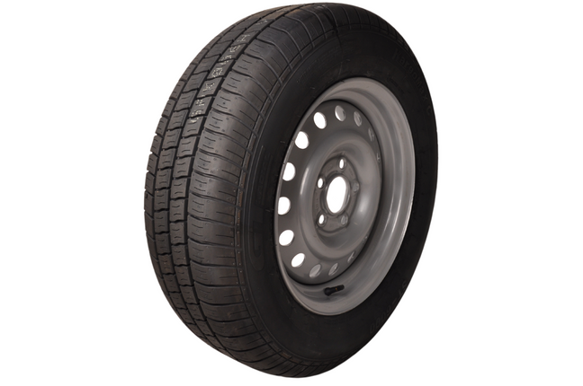 Kargotrail Compleet wiel 195/70 R15 band + velg - steekmaat 5x112 - 900kg draagvermogen - naafdiameter 67 mm