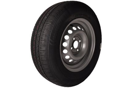 Kargotrail Compleet wiel 195/70R14C - opel steek 4x100 - 710kg draagvermogen - naafdiameter 57 mm