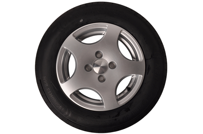 Kenda Aanhangerwiel op lichtmetalen velg 155/80R13 - 500 kg draagvermogen - steek 4x100 - naafdiameter 57 mm