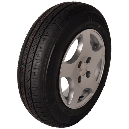 Kenda Aanhangerwiel op lichtmetalen velg 155/80R13 - 500 kg draagvermogen - steek 4x100 - naafdiameter 57 mm