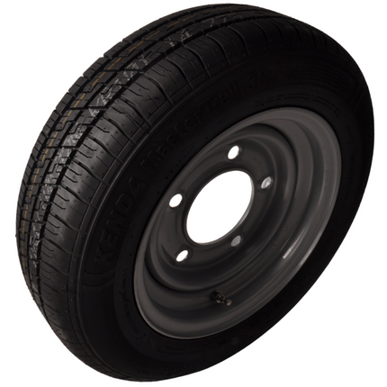 Kenda Compleet 12 inch wiel - 185/60R12C band + velg - 5x165,1 - 900 kg - 114,6 mm naafdiameter