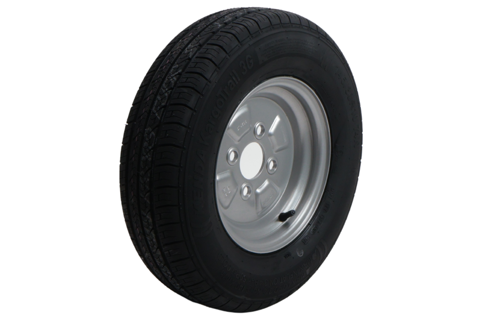 Kenda Compleet aanhanger wiel - 145/80R10(145R10) - steekmaat: 4x100 - draagvermogen: 375 kg - naafdiameter: 57 mm - 4PR