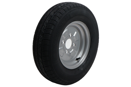 Kenda Compleet aanhanger wiel - 145/80R10(145R10) - steekmaat: 4x100 - draagvermogen: 375 kg - naafdiameter: 57 mm - 4PR