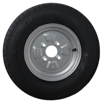 Kenda Compleet aanhanger wiel - 145/80R10(145R10) - steekmaat: 4x100 - draagvermogen: 375 kg - naafdiameter: 57 mm - 4PR
