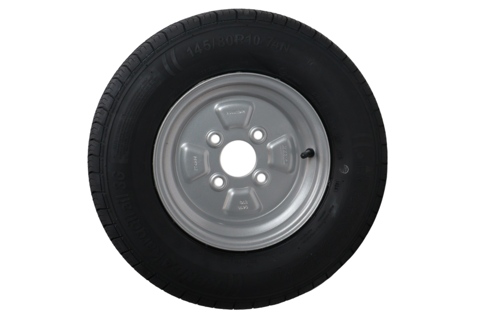 Kenda Compleet aanhanger wiel - 145/80R10(145R10) - steekmaat: 4x100 - draagvermogen: 375 kg - naafdiameter: 57 mm - 4PR