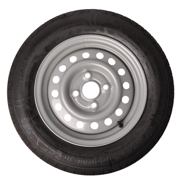 Kenda Compleet aanhanger wiel - 145/80R13 - steekmaat: 4x100 - draagvermogen: 425 kg - naafdiameter: 57 mm