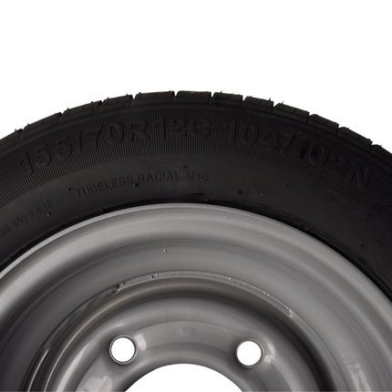 Kenda Compleet aanhanger wiel - 155/70R12C - steekmaat: 5x165,1 - draagvermogen: 900 kg - naafdiameter: 114,6 mm