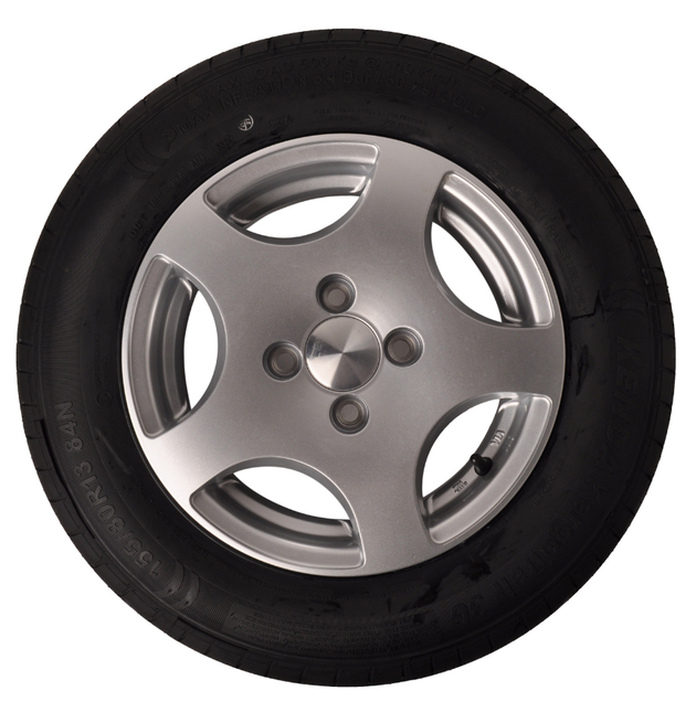 Kenda Compleet aanhanger wiel - 155/80R13 - lichtmetalen velg - steekmaat: 4x100 - draagvermogen: 500 kg - naafdiameter: 57 mm