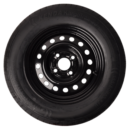 Kenda Compleet aanhanger wiel - 155/80R13 - zwarte velg - steekmaat: 4x100 - draagvermogen: 500 kg - naafdiameter: 57 mm