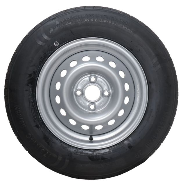Kenda Compleet aanhanger wiel - 175/80R14 - steekmaat: 4x100 - draagvermogen: 775 kg - naafdiameter: 57 mm