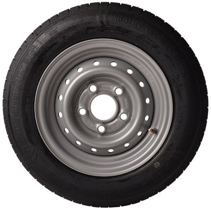 Kenda Compleet aanhanger wiel - 185/60R12C - steekmaat: 5x112 - draagvermogen: 900 kg - naafdiameter:  67 mm