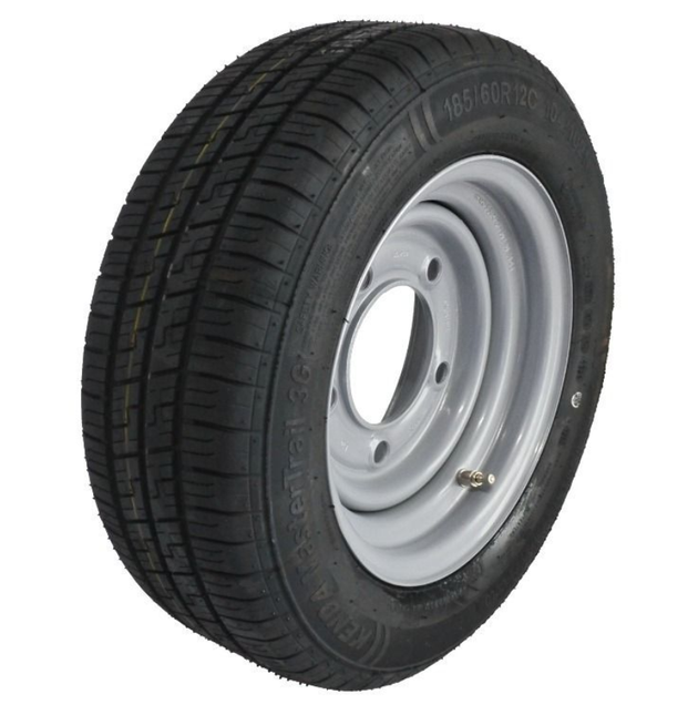 Kenda Compleet aanhanger wiel - 185/60R12C - steekmaat: 5x165,1 - draagvermogen: 900 kg - naafdiameter: 114,6 mm