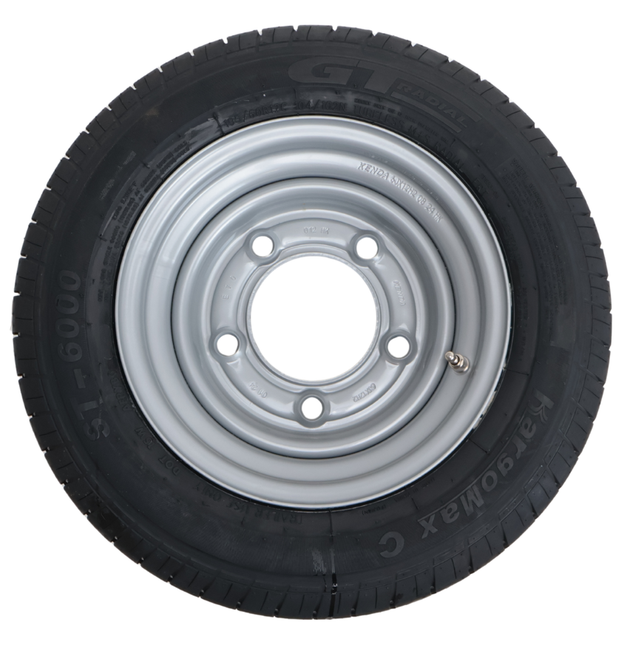 Kenda Compleet aanhanger wiel - 195/60R12C - Ifor Williams - steekmaat 5x165,1 - 900 kg maximaal draagvermogen - 114,6 mm naafdiameter