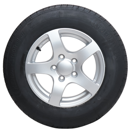 Kenda Compleet aanhanger wiel - 195/70R14 - lichtmetalen velg - steekmaat: 5x112 - draagvermogen: 750 kg - naafdiameter: 67 mm - ET30