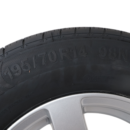 Kenda Compleet aanhanger wiel - 195/70R14 - lichtmetalen velg - steekmaat: 5x112 - draagvermogen: 750 kg - naafdiameter: 67 mm - ET30