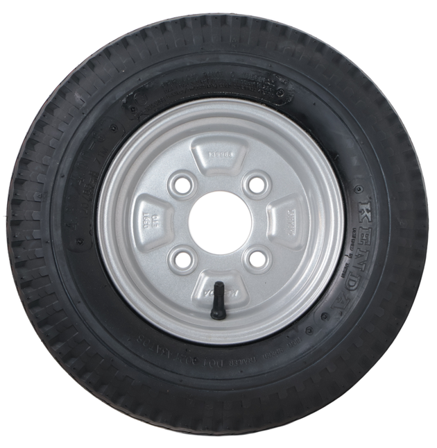 Kenda Compleet  aanhanger wiel - 4.00-8 - steekmaat: 4x100 - draagvermogen: 335 kg - naafdiameter: 60 mm - 6PR