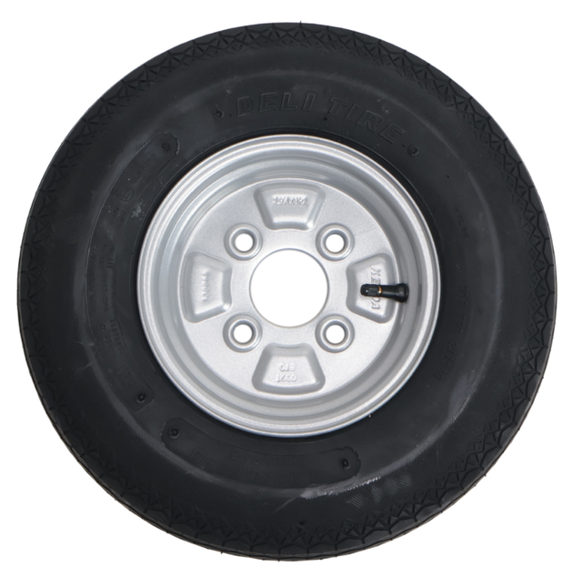 Kenda Compleet aanhanger wiel - 4.00-8 - steekmaat: 4x100 - draagvermogen: 265 kg - naafdiameter: 57 mm - 4PR