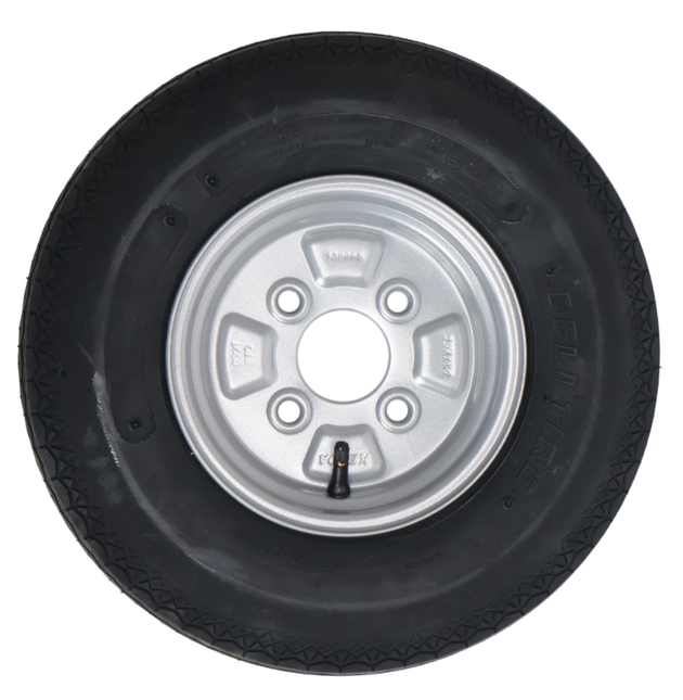 Kenda Compleet aanhanger wiel - 4.00-8 - steekmaat: 4x100 - draagvermogen: 265 kg - naafdiameter: 60 mm - 4PR