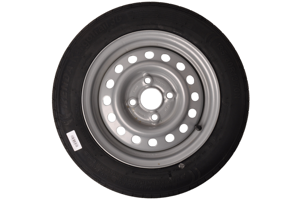 Kenda Compleet wiel 135R13 band + velg - steekmaat 4x100 - draagvermogen 335 kg - naafdiameter 57 mm