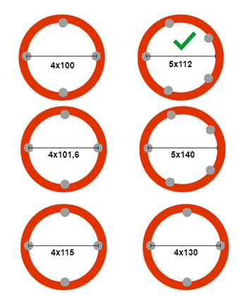 Kenda Compleet wiel 185/70R13 band + velg - 5x112 -  650kg -  67 mm naafdiameter