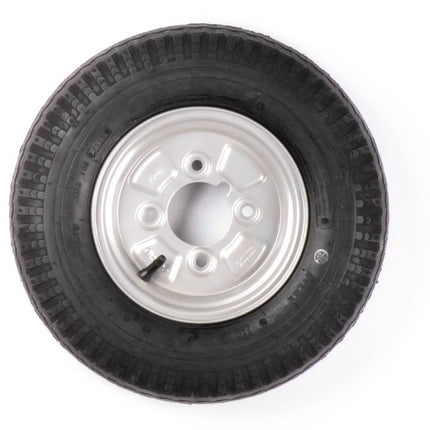Kenda Compleet wiel 4.00-8 band + velg - vetnippel steek: 4x101,6 - 6PR - draagvermogen 335 kg - naafdiameter 67 mm - inclusief vetnippel uitsparing