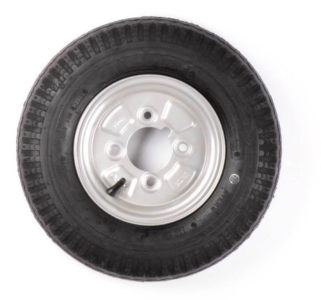 Kenda Compleet wiel 4.00-8 band + velg - vetnippel steek: 4x101,6 - 6PR - draagvermogen 335 kg - naafdiameter 67 mm - inclusief vetnippel uitsparing