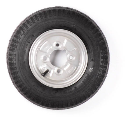 Kenda Compleet wiel 4.00-8 band + velg - vetnippel steek: 4x101,6 - 6PR - draagvermogen 335 kg - naafdiameter 67 mm - inclusief vetnippel uitsparing