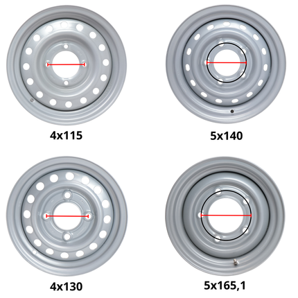 Kenda Losse 15 inch aanhanger velg - 5.50Jx15 - steekmaat: 5x112 - draagvermogen: 900 kg - naafdiameter: 67 mm - ET30