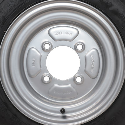 Kings tire Compleet aanhanger wiel - 4.00-10  - steekmaat: 4x115 - draagvermogen: 345 kg - 6PR - naafdiameter: 85 mm
