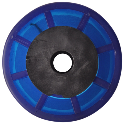 Knott 194x90 mm kielrol blauw 17 mm naafdiameter