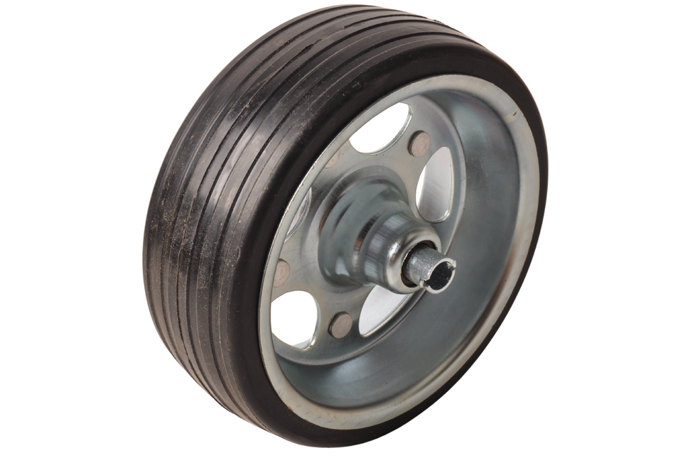 Knott 230x80 mm wiel met stalen velg voor neuswiel - 20 mm naafdiameter - 500 kg draagvermogen