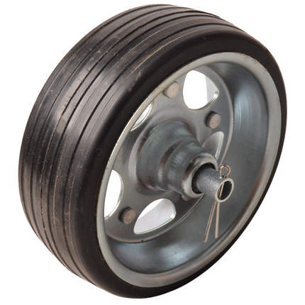 Knott 250x120 mm wiel met stalen velg voor neuswiel - 20 mm naafdiameter - 500 kg draagvermogen -
