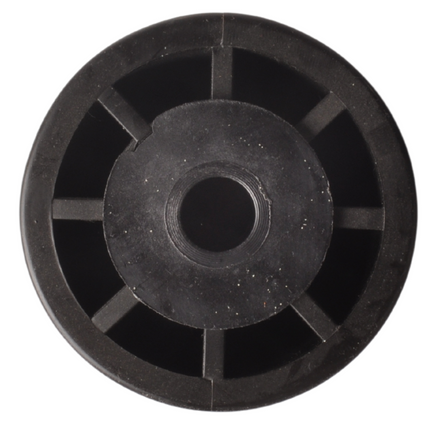 Knott 305x96 mm kielrol zwart 17 mm naafdiameter