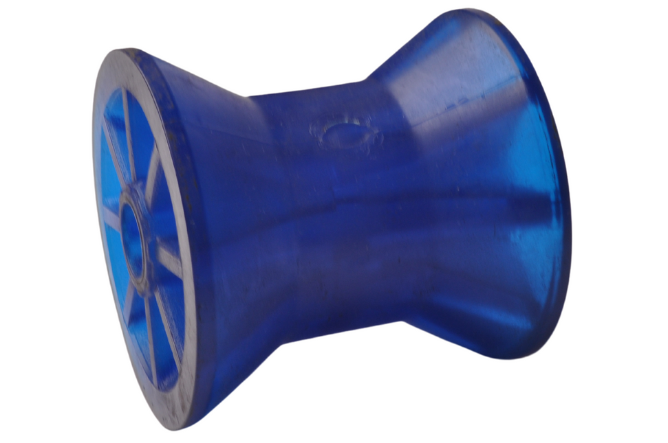 Knott 72x73 mm kielrol blauw 14,5 mm naafdiameter