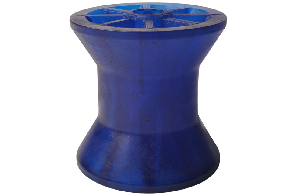 Knott 72x73 mm kielrol blauw 14,5 mm naafdiameter