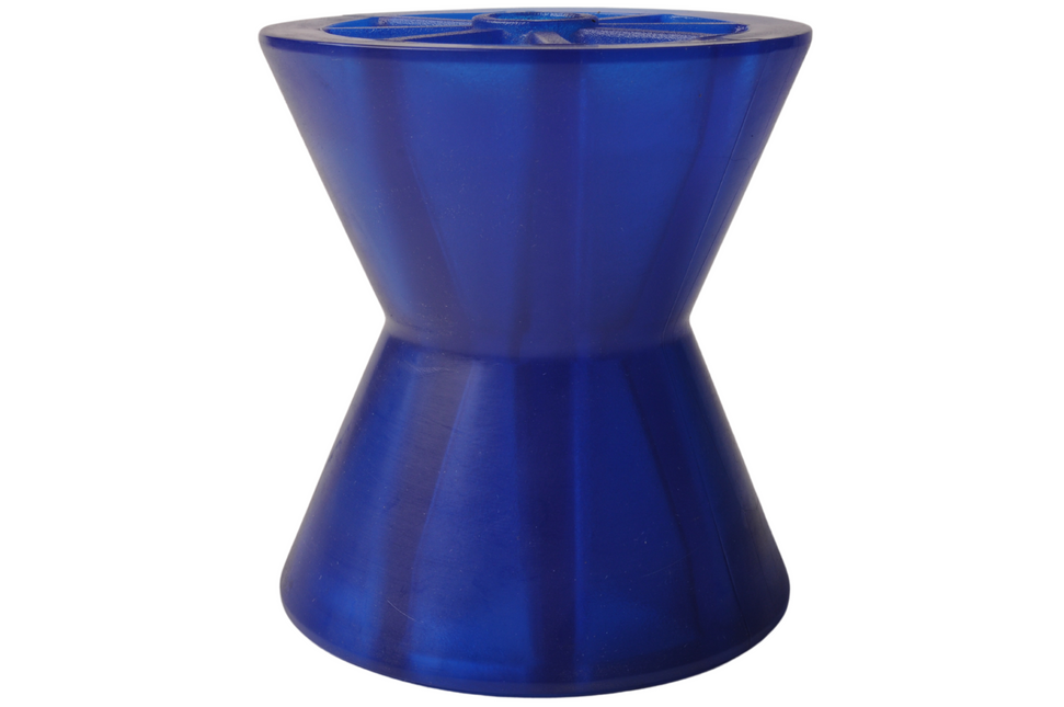 Knott 95x87 mm kielrol blauw 14,5 mm naafdiameter
