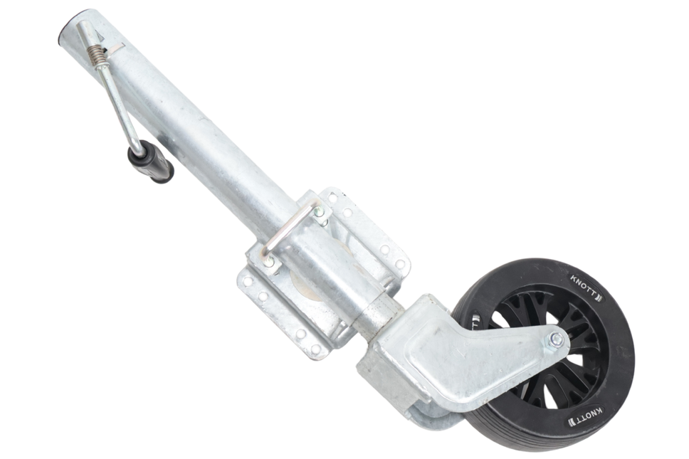 Knott Draaibaar neuswiel - 60 mm - draagvermogen: 550 kg - zijslinger