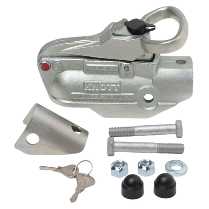 Knott Knott AV50 - rond 50 mm - 2700 kg - geremde koppeling - inclusief ingebouwd slot