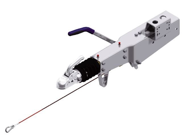 Knott Knott oplooprem aanhanger KRV20A - 2000 kg maximaal trekvermogen - koker 80 mm aansluiting - inclusief neuswielconsole