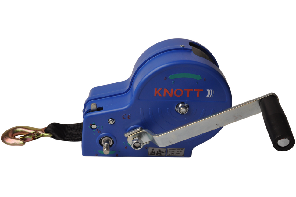 Knott Ongeremde handlier - 1150/575 kg - inclusief lierband en lasthaak - 2 snelheden