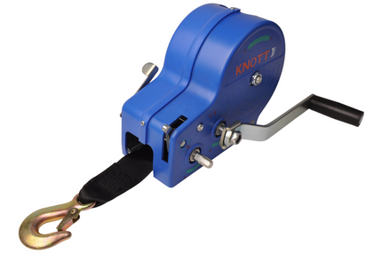 Knott Ongeremde handlier - 900/450 kg - inclusief lierband en lasthaak - 2 snelheden
