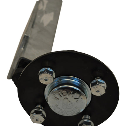 Knott Ongeremde naaf met aseind - 4x100 - 250 kg maximale belasting - links