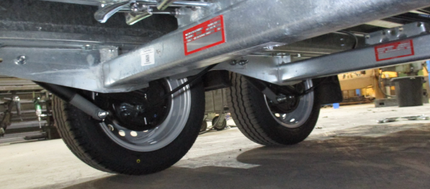 Knott Set van 2 originele KNOTT schokdempers/schokbrekers (nr. 990020) - tot 3500 kg - inclusief bevestiginsmateriaal
